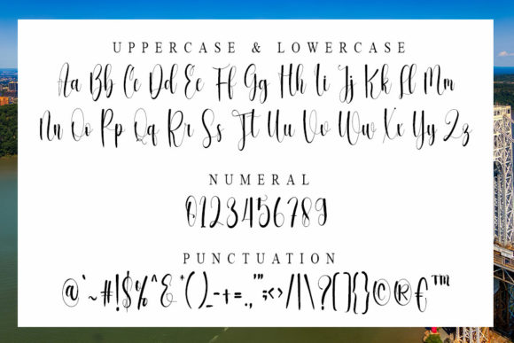 Washington Font Poster 4