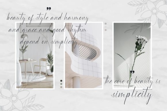 Waterflowers Font Poster 9