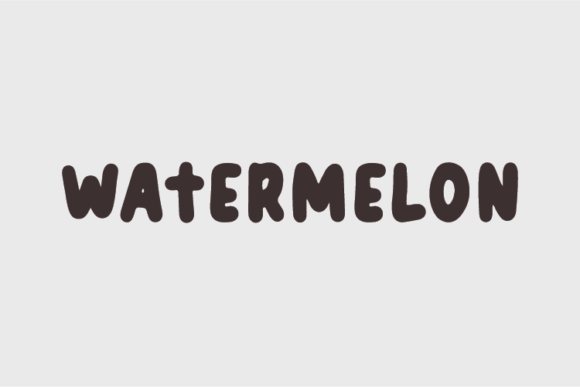 Watermelon Font Poster 1