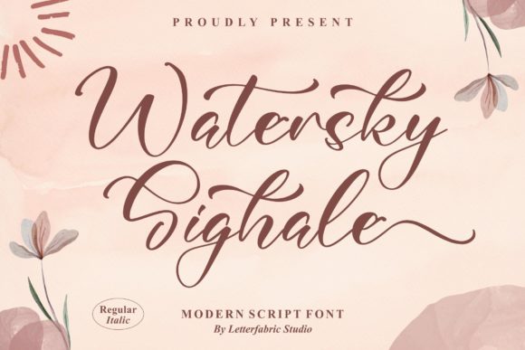 Watersky Sighale Font