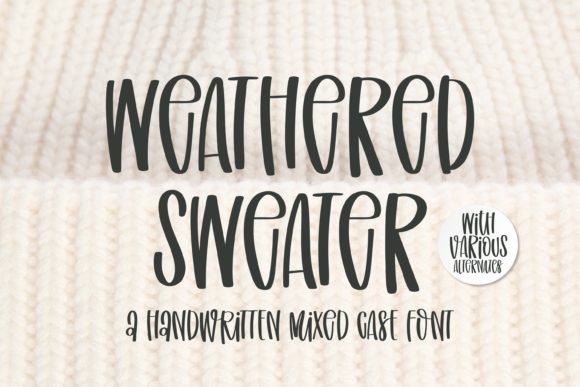 Weathered Sweater Font Poster 1