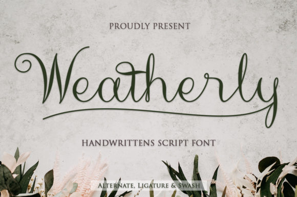 Weatherly Font Poster 1