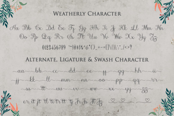 Weatherly Font Poster 8