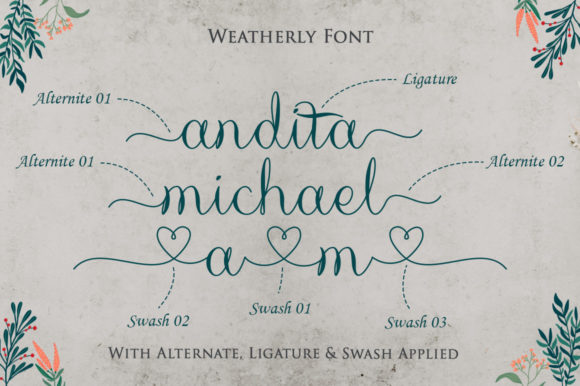 Weatherly Font Poster 9