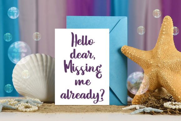 Wedding Mermaid Font Poster 4