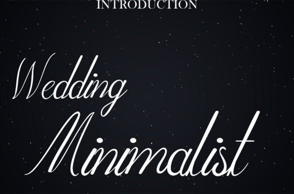 Wedding Minimalist Font Poster 1