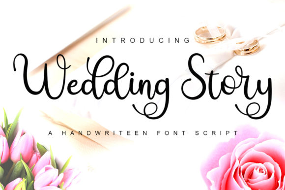 Wedding Story Font Poster 1