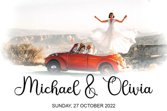Wedding Story Font Poster 2