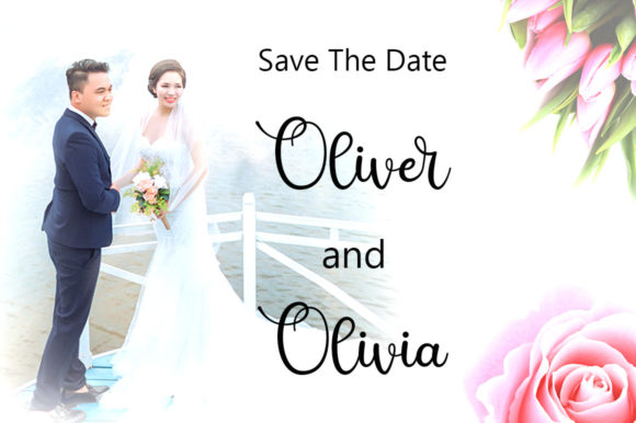 Wedding Story Font Poster 3