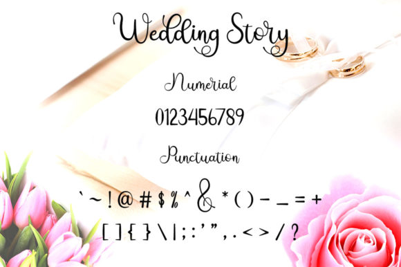 Wedding Story Font Poster 8
