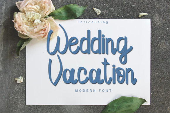 Wedding Vacation Font Poster 1