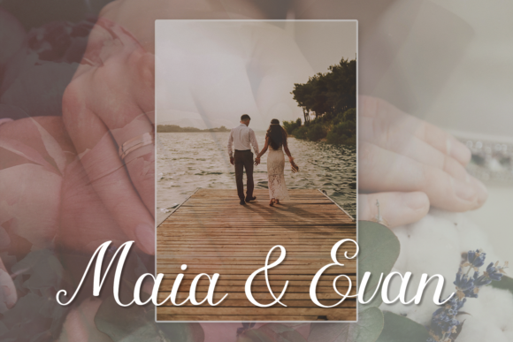 Wedding Vintage Font Poster 2
