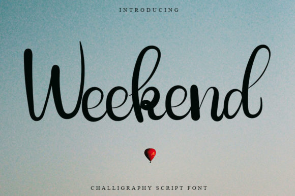 Weekend Font Poster 1