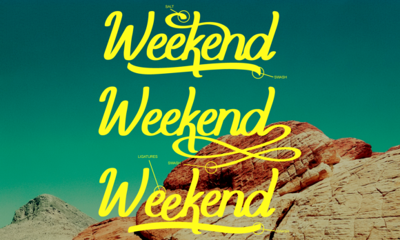 Weekend Font Poster 2