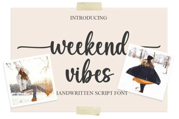 Weekend Vibes Font Weekend Vibes Font Poster 1