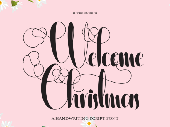 Welcome Christmas Font Welcome Christmas Font Poster 1