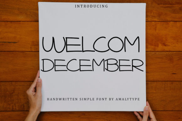 Welcome December Font Poster 1