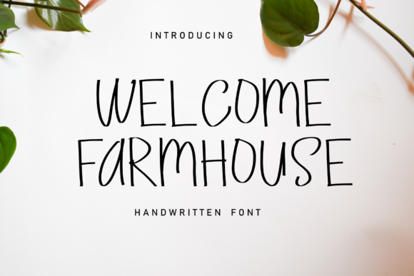 Welcome Farmhouse Font Poster 1