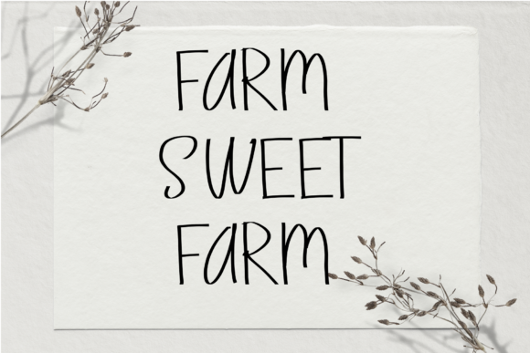 Welcome Farmhouse Font Poster 2