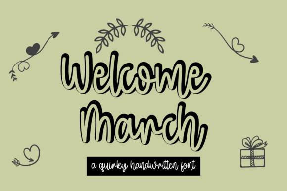 Welcome March Font Poster 1
