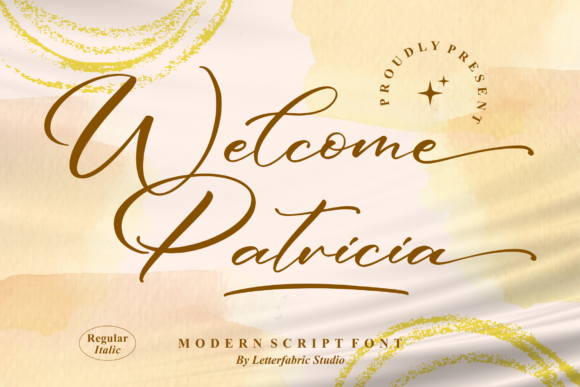 Welcome Patricia Font Poster 1