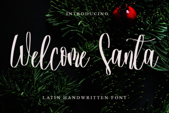 Welcome Santa Font Poster 1