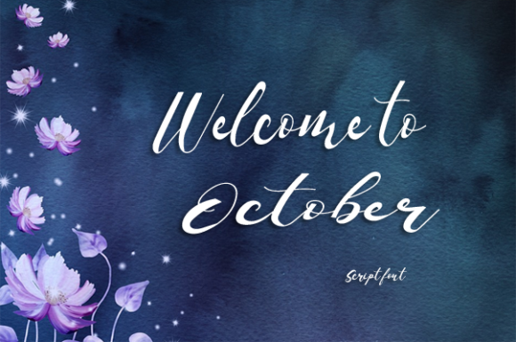 Welcome to October Font Poster 1