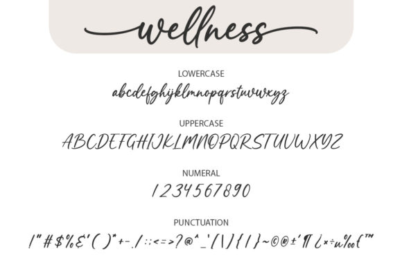 Wellness Font Poster 8