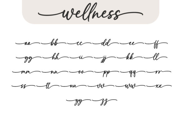 Wellness Font Poster 9