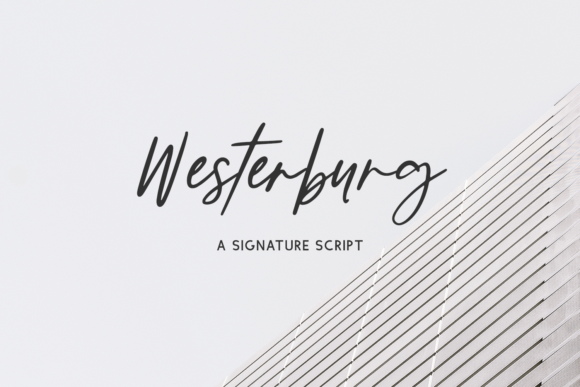 Westerburg Script Font Poster 1
