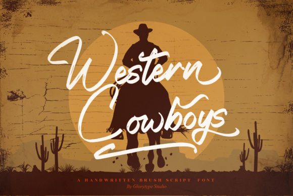 Western Cowboys Font Poster 1