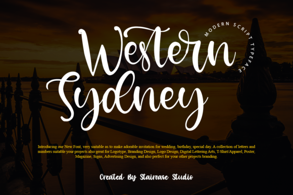 Western Sydney Font Poster 1