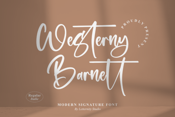 Westerny Barnett Font Poster 1