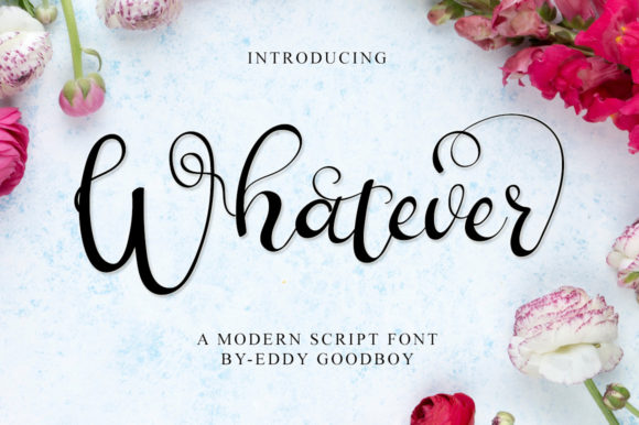 Whatever Font Poster 1