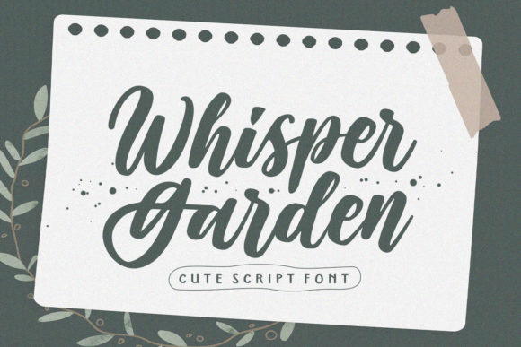 Whisper Garden Font Poster 1