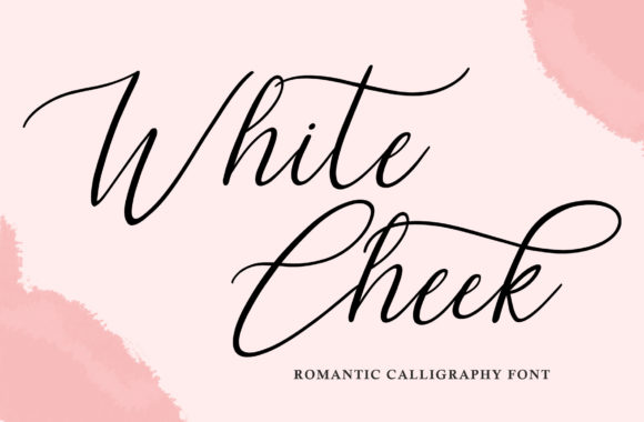 White Cheek Font Poster 1