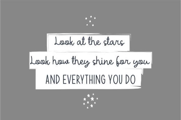 White Clementine Font Poster 6