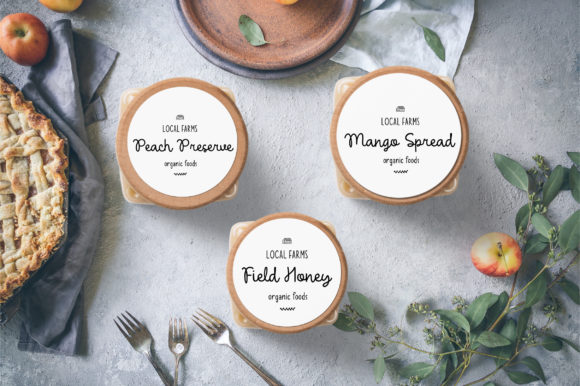 White Clementine Font Poster 9