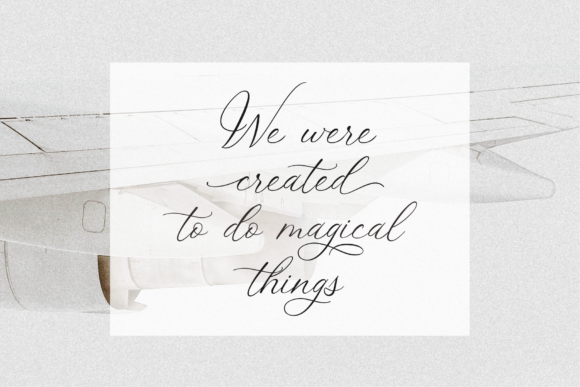 White Cotton Font Poster 17