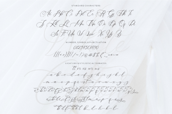 White Cotton Font Poster 18