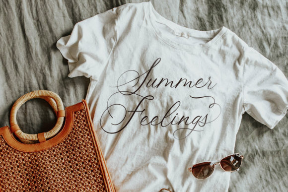 White Cotton Font Poster 3