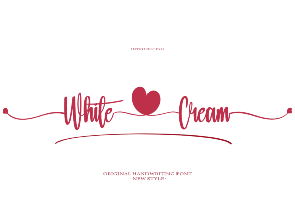 White Cream Font Poster 1