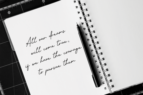 White Dream Font Poster 2