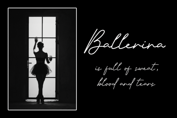 White Dream Font Poster 3