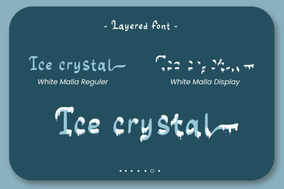 White Malla Font Poster 8