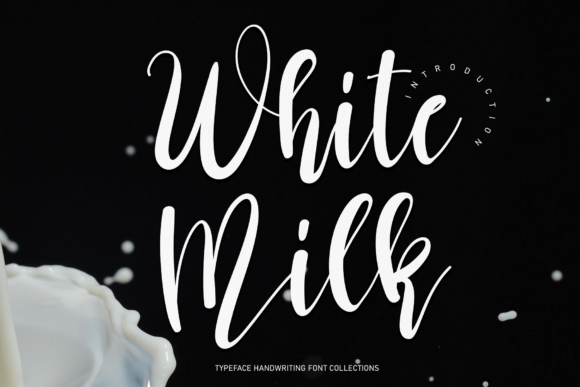 White Milk Font Poster 1