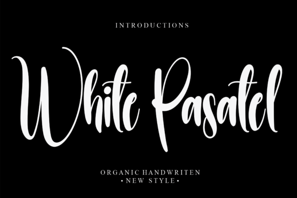 White Pasatel Font Poster 1
