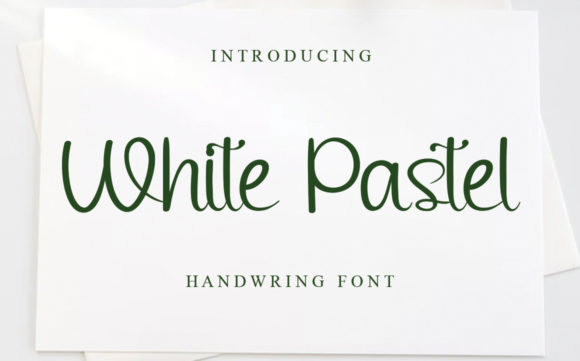 White Pastel Font Poster 1