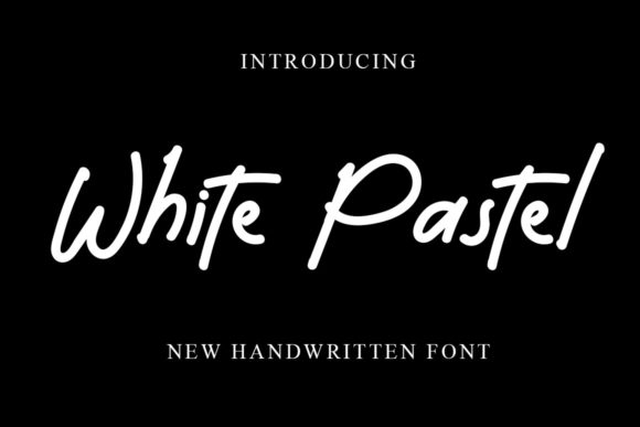 White Pastel Font Poster 1