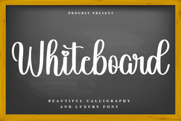 Whiteboard Font Poster 1